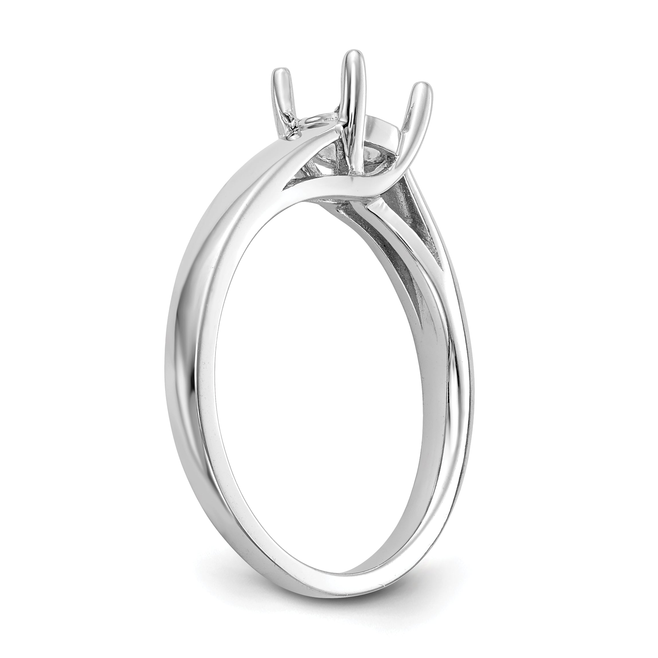 0.75ct. CZ Solid Real 14k White Gold Solitaire Engagement Ring