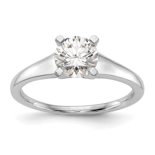 0.33ct. CZ Solid Real 14k White Gold Solitaire Engagement Ring
