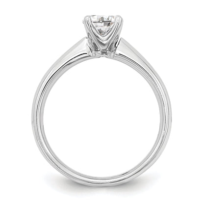 1.25ct. CZ Solid Real 14k White Gold Solitaire Engagement Ring