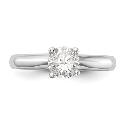 1.25ct. CZ Solid Real 14k White Gold Solitaire Engagement Ring