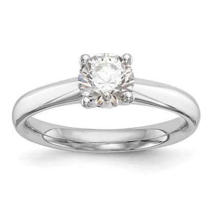 1.25ct. CZ Solid Real 14k White Gold Solitaire Engagement Ring