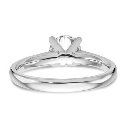 2.00ct. CZ Solid Real 14k White Gold Solitaire Engagement Ring