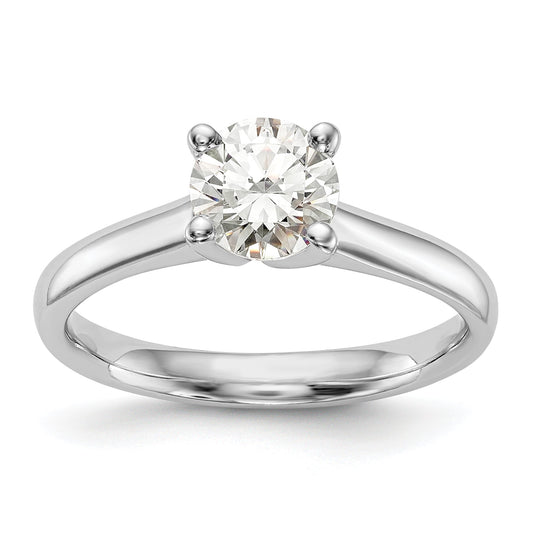 1.25ct. CZ Solid Real 14k White Gold Solitaire Engagement Ring