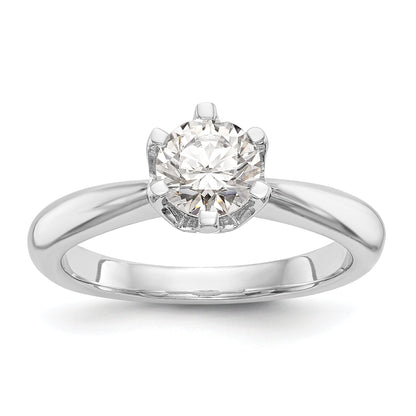 1.50ct. CZ Solid Real 14k White Gold Solitaire Engagement Ring