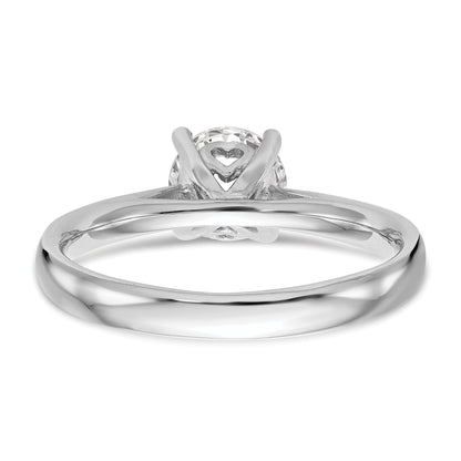 1.25ct. CZ Solid Real 14k White Gold Solitaire Engagement Ring