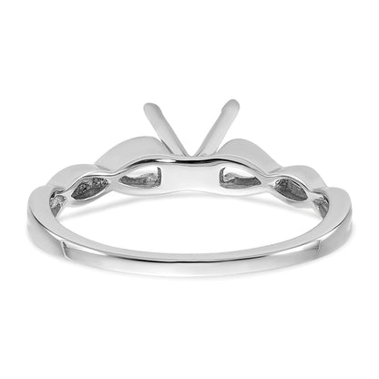 0.50ct. CZ Solid Real 14k White Gold Solitaire Engagement Ring