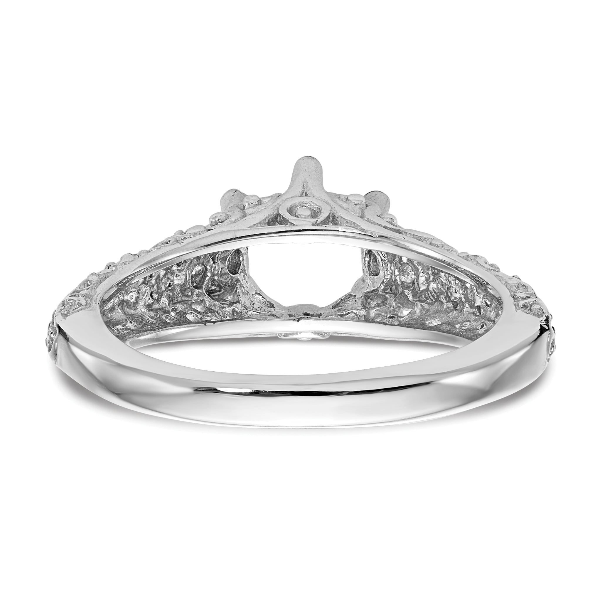 1.00ct. CZ Solid Real 14k White Gold Round Solitaire Engagement Ring