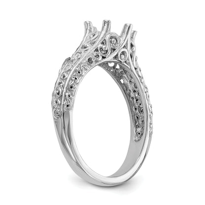 1.00ct. CZ Solid Real 14k White Gold Round Solitaire Engagement Ring