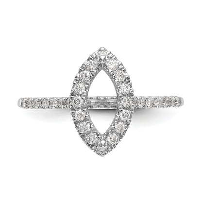 1.50ct. CZ Solid Real 14K White Gold Marquise Halo Engagement Ring