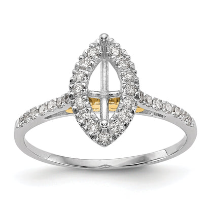 1.00ct. CZ Solid Real 14ktt Marquise Halo Engagement Ring