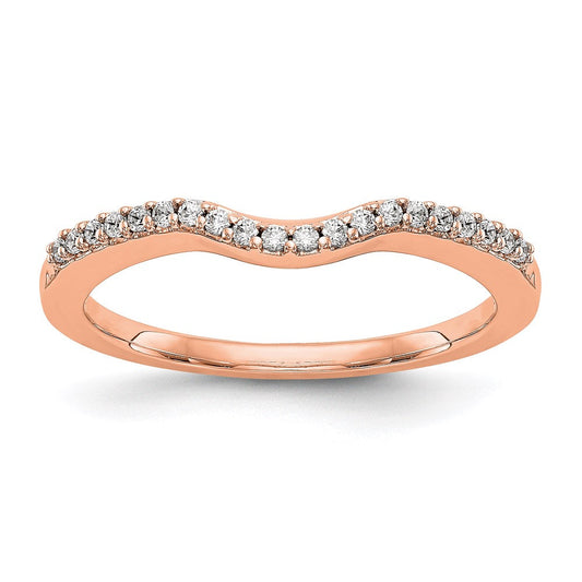 14k rose gold real diamond wedding band rm2082b 012 raa