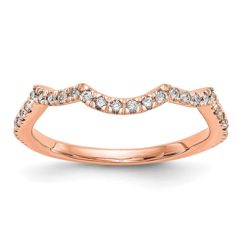 14k rose gold real diamond wedding band rm2167b 023 raa