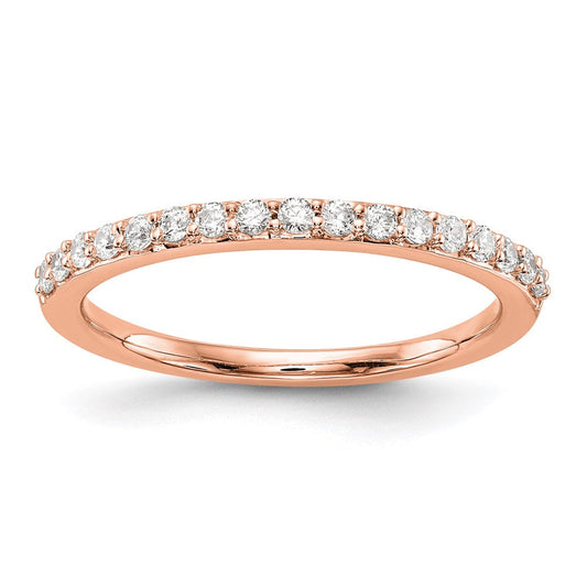 14k rose gold real diamond wedding band rm2208b 025 raa