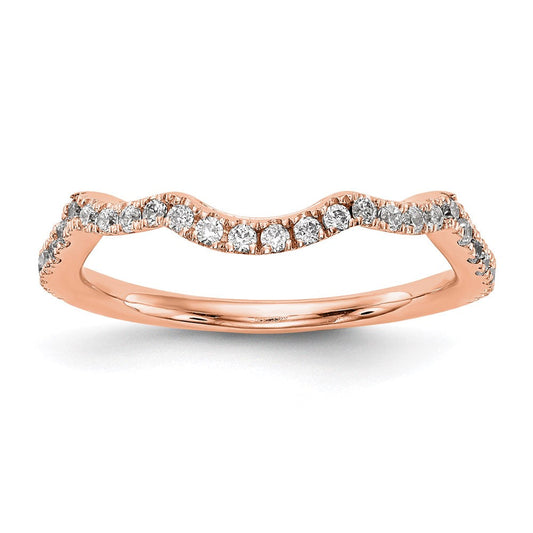 14k rose gold real diamond wedding band rm2334b 026 raaa