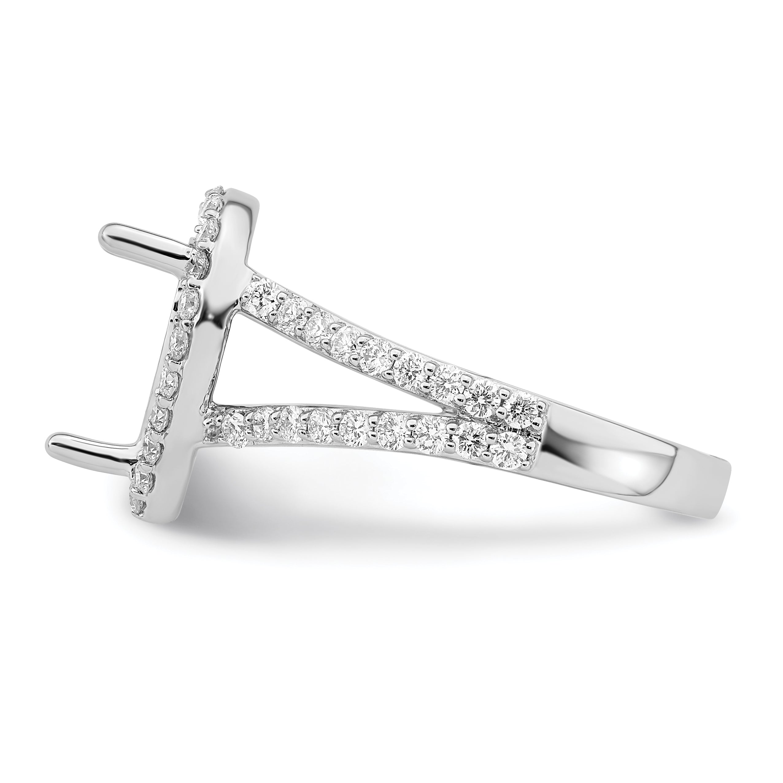 2.00ct. CZ Solid Real 14K White Gold Pear Pear Halo Engagement Ring