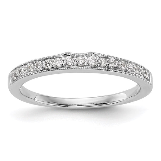10k white gold real diamond wedding band rm2372b 020 0waa