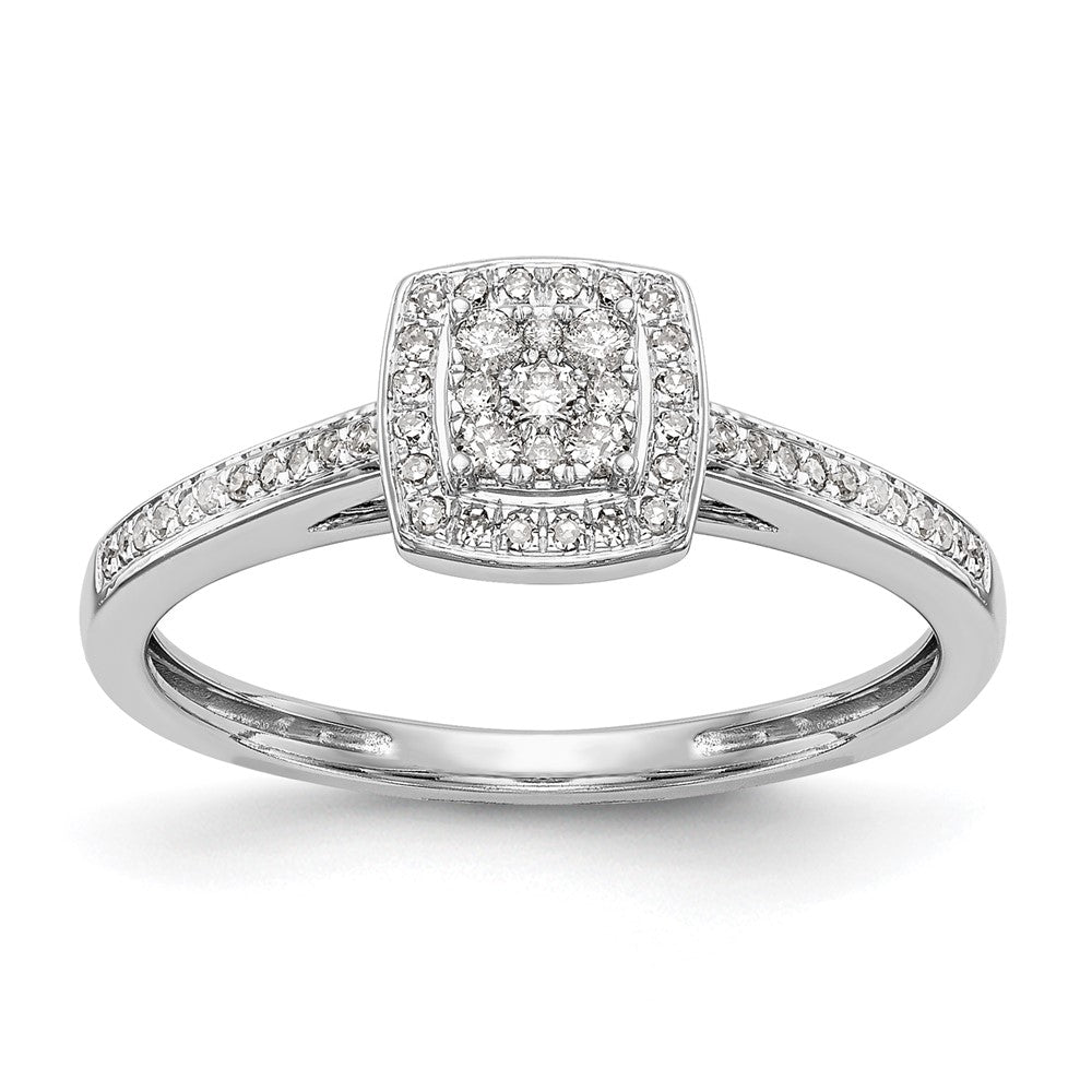 10k white gold complete real diamond cluster engagement ring rm2389e 019 0waa