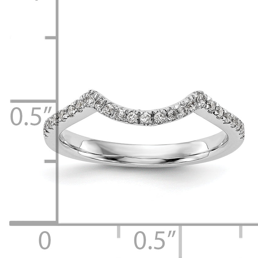 0.10ct. CZ Solid Real 14K White Gold Lab Grown SI1/SI2, G H I, Wedding Wedding Band Ring