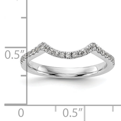 0.10ct. CZ Solid Real 14K White Gold Lab Grown SI1/SI2, G H I, Wedding Wedding Band Ring