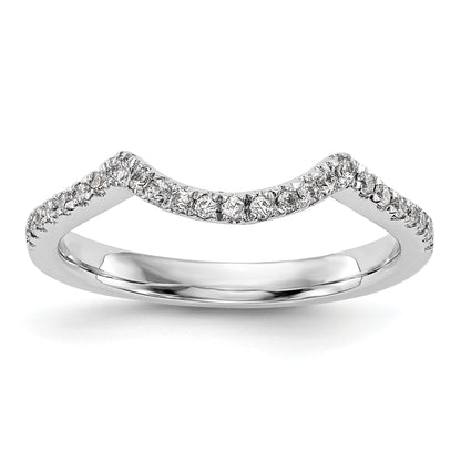 0.10ct. CZ Solid Real 14K White Gold Lab Grown SI1/SI2, G H I, Wedding Wedding Band Ring