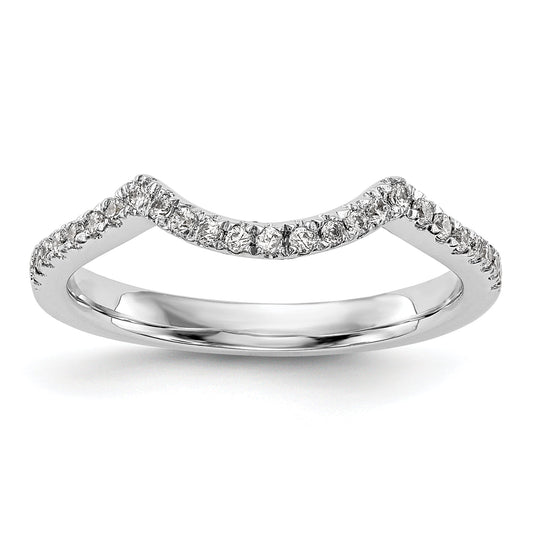 0.08ct. CZ Solid Real 14k White Gold Wedding Wedding Band Ring
