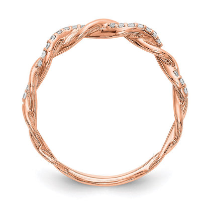 14k rose gold real diamond wedding band rm2576b 012 raa