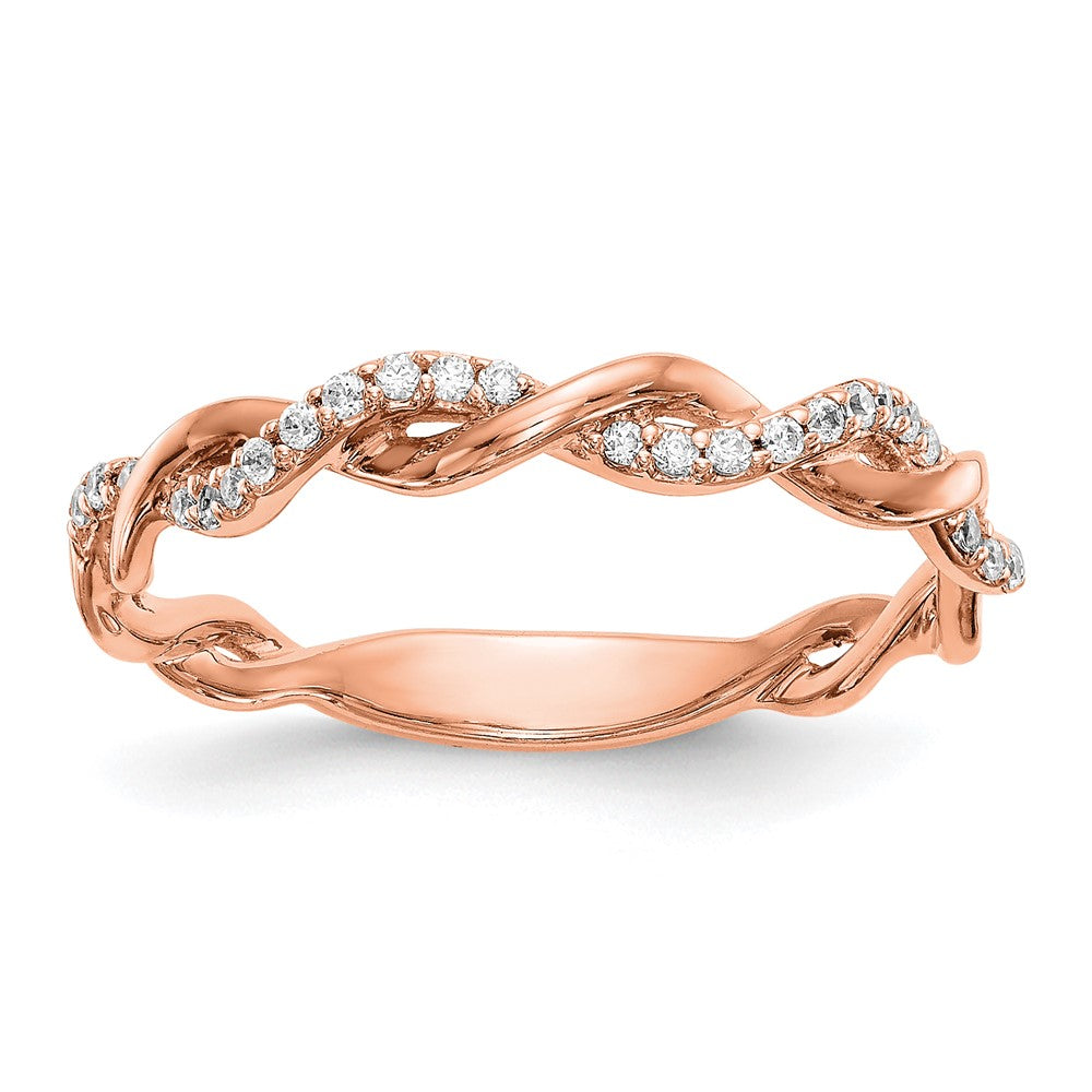 14k rose gold real diamond wedding band rm2576b 012 raa