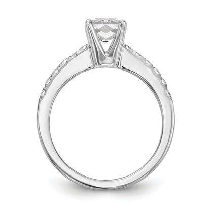 0.20ct. CZ Solid Real 14K White Gold Engagement Ring