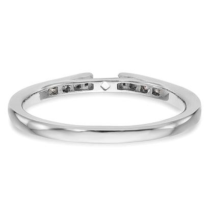 0.20ct. CZ Solid Real 14K White Gold Peg Set Engagement Ring