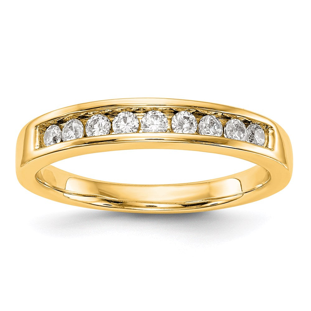 14k yellow gold real diamond wedding band rm2668b 027 yaa