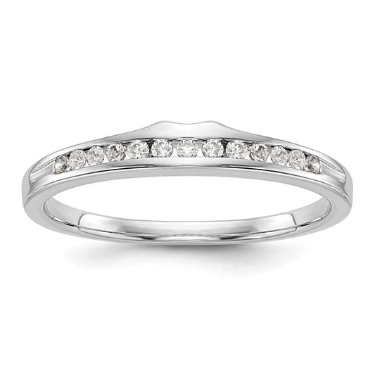10k white gold real diamond wedding band rm2673b 013 0waa