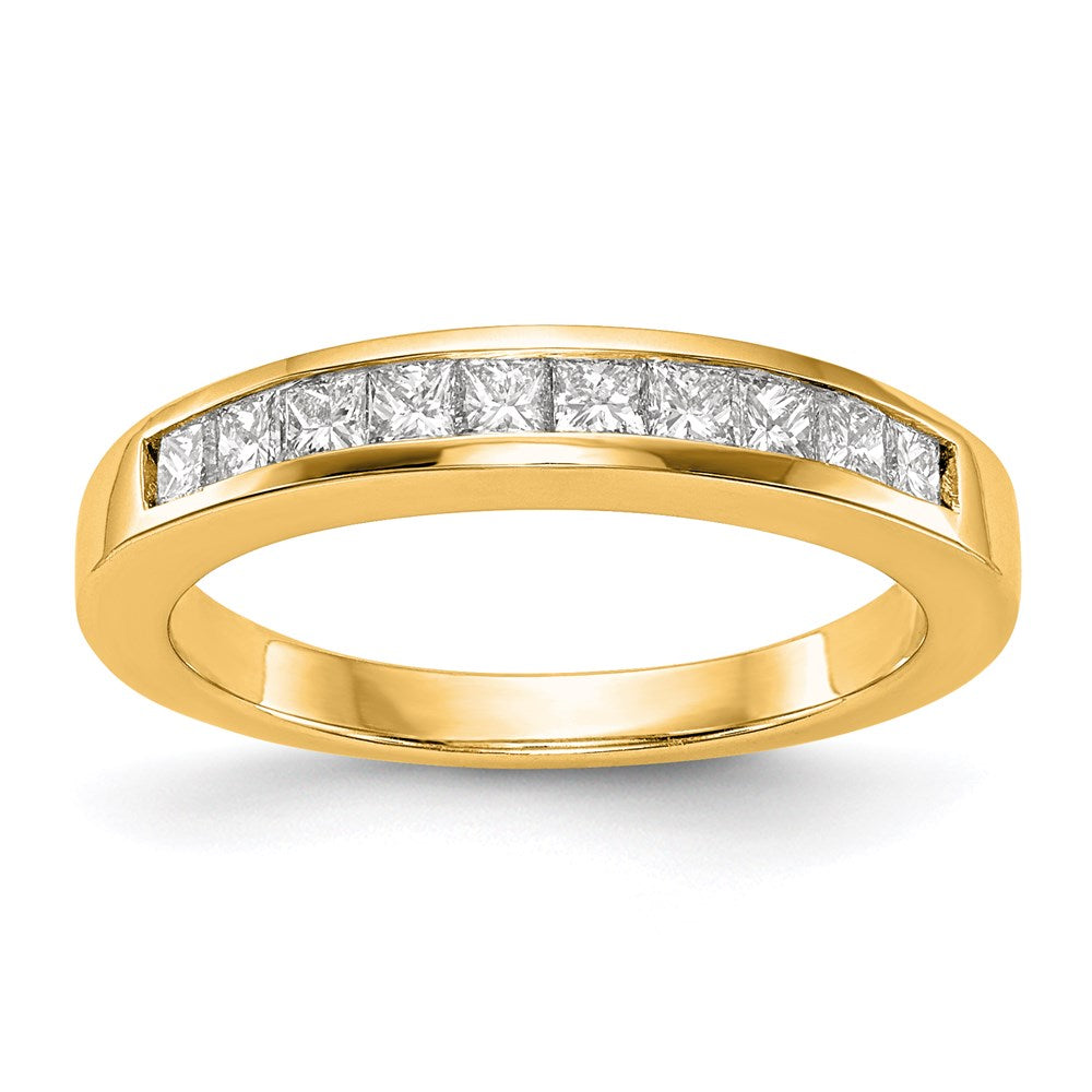 14k yellow gold real diamond wedding band rm2674b 050 yaa