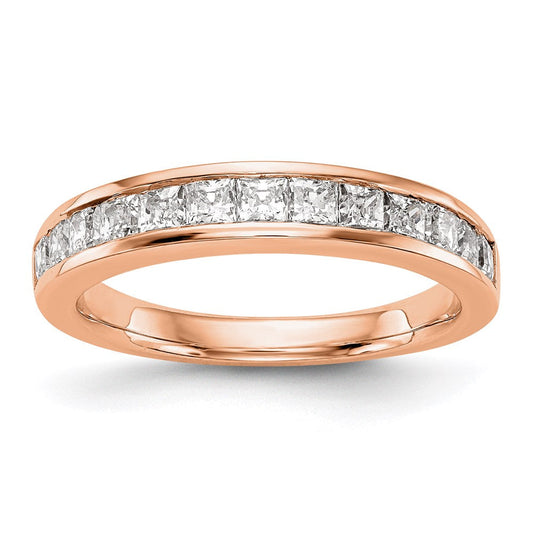 14k rose gold real diamond wedding band rm2687b 076 raa