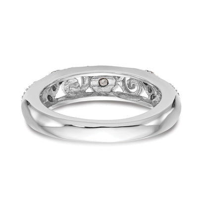 0.14ct. CZ Solid Real 14k White Gold Wedding Wedding Band Ring