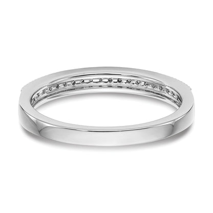 0.12ct. CZ Solid Real 14k White Gold Wedding Wedding Band Ring