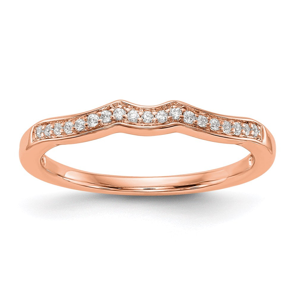 14k rose gold real diamond wedding band rm2881b 010 raa