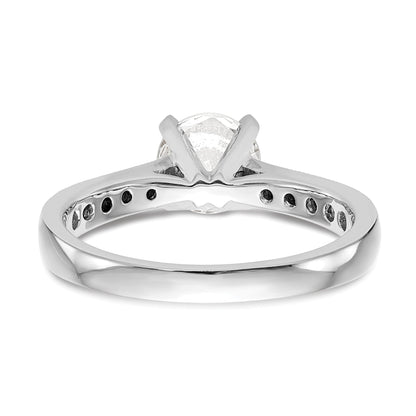 0.25ct. CZ Solid Real 14K White Gold Engagement Ring