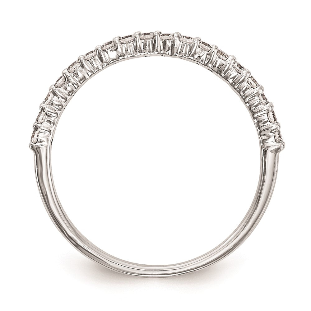 14k White Gold Real Diamond Wedding Band