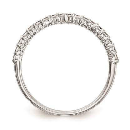 14k White Gold Real Diamond Wedding Band
