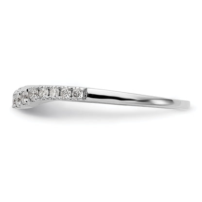0.23ct. CZ Solid Real 14K White Gold Wedding Wedding Band Ring