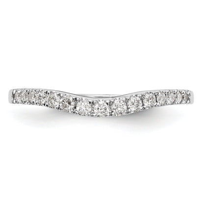 0.23ct. CZ Solid Real 14K White Gold Wedding Wedding Band Ring