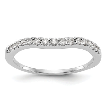 0.23ct. CZ Solid Real 14K White Gold Wedding Wedding Band Ring
