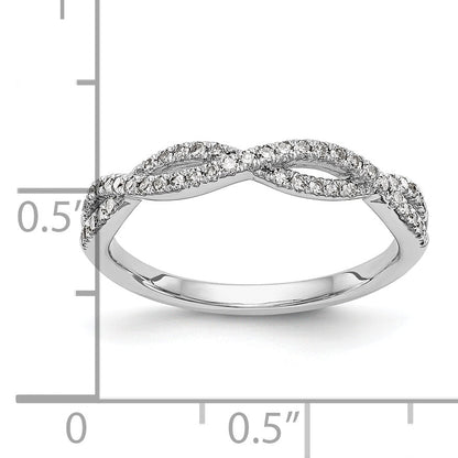 0.23ct. CZ Solid Real 14K White Gold Wedding Wedding Band Ring