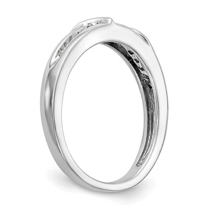 14K White Gold Complete Real Diamond Trio Ladies Wedding Band