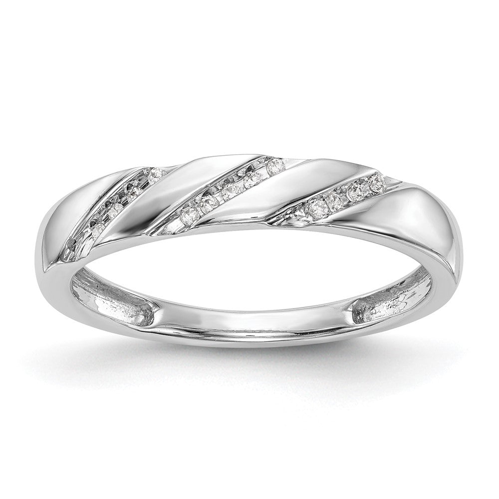 10k white gold complete real diamond trio ladies wedding band rm3165b l 005 0waa