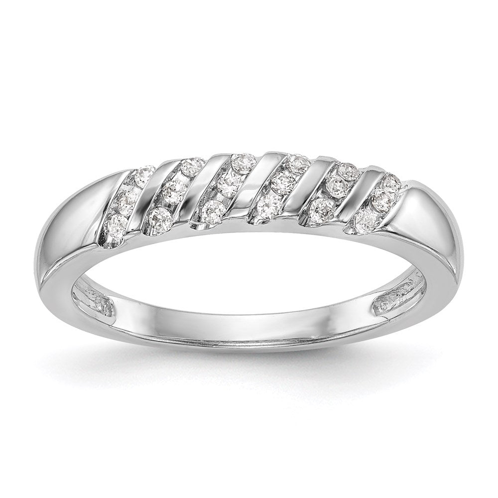 10k white gold complete real diamond trio ladies wedding band rm3167b l 014 0waa