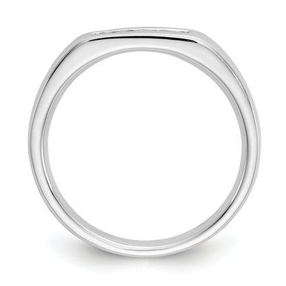 0.09ct. CZ Solid Real 14K White Gold 5-Stone Channel Wedding Band Ring