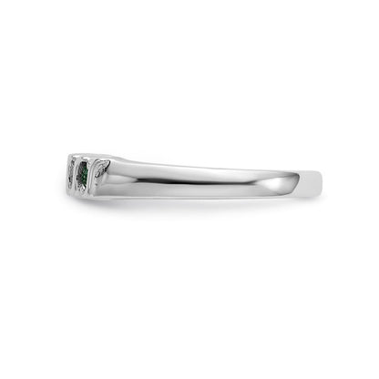 14k white gold real diamond w emerald band rm3290b em 010 waa