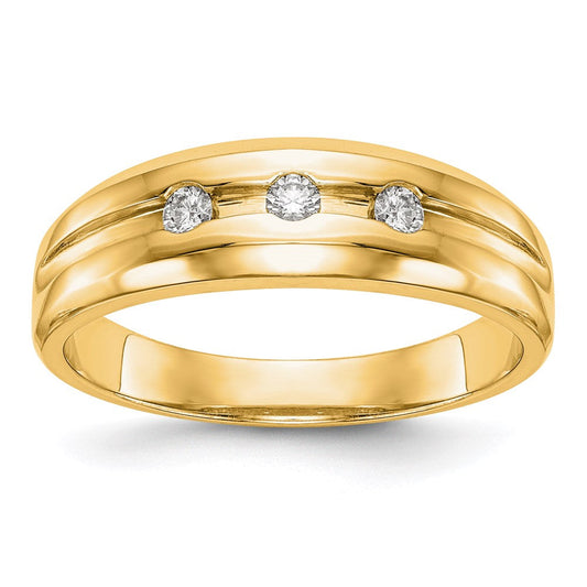 10k yellow gold mens real diamond band rm3477b 015 0yaa