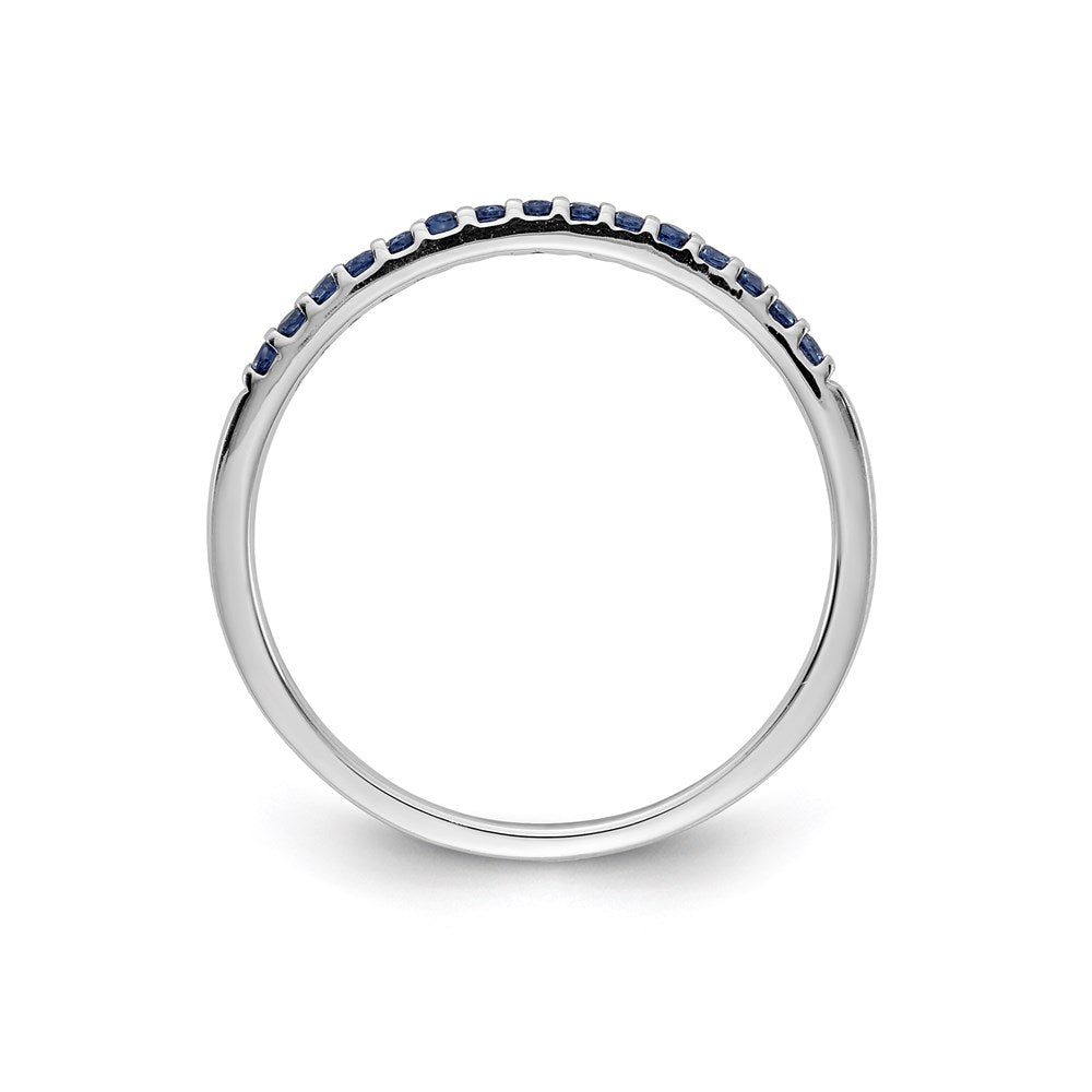 14k white gold blue sapphire band rm5622 sa w